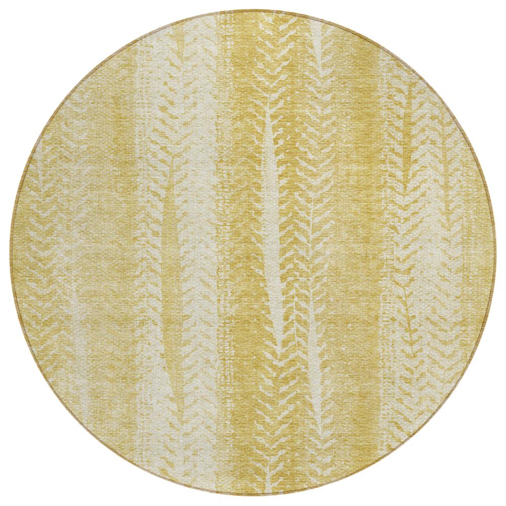Chantille ACN694 Gold 8' x 8' Rug. Picture 1