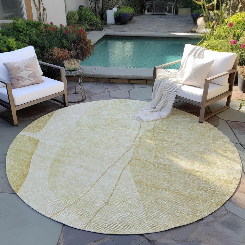Chantille ACN696 Gold 8' x 8' Rug. Picture 7