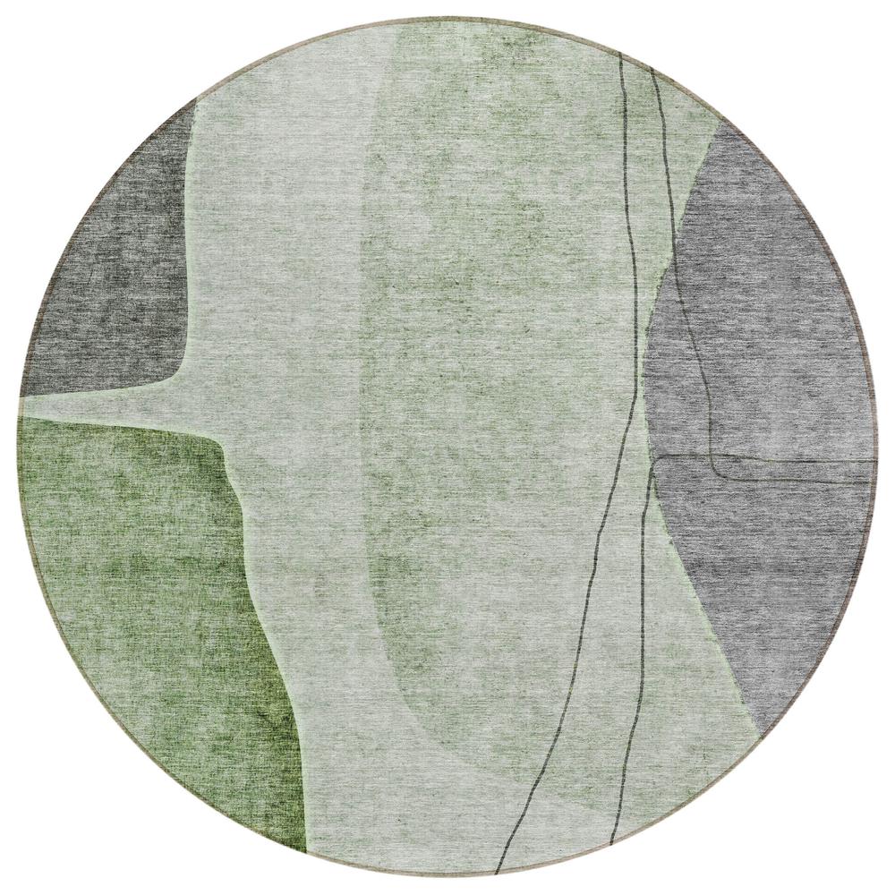 Chantille ACN696 Green 8' x 8' Rug. Picture 1