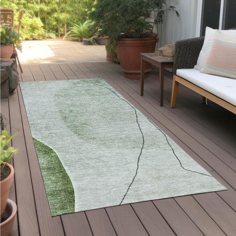 Chantille ACN696 Green 2'3" x 7'6" Rug. Picture 7