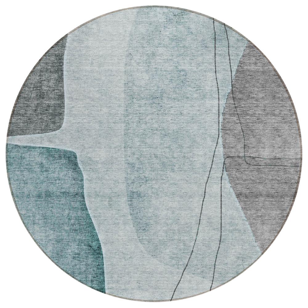 Chantille ACN696 Teal 8' x 8' Rug. Picture 1