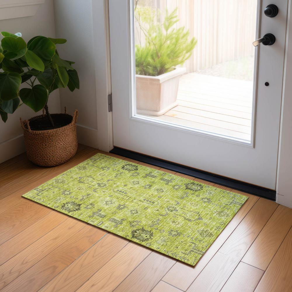 Chantille ACN697 Green 1'8" x 2'6" Rug. Picture 6