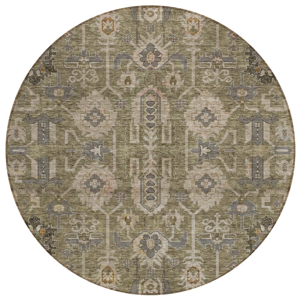 Chantille ACN697 Brown 8' x 8' Rug. Picture 1
