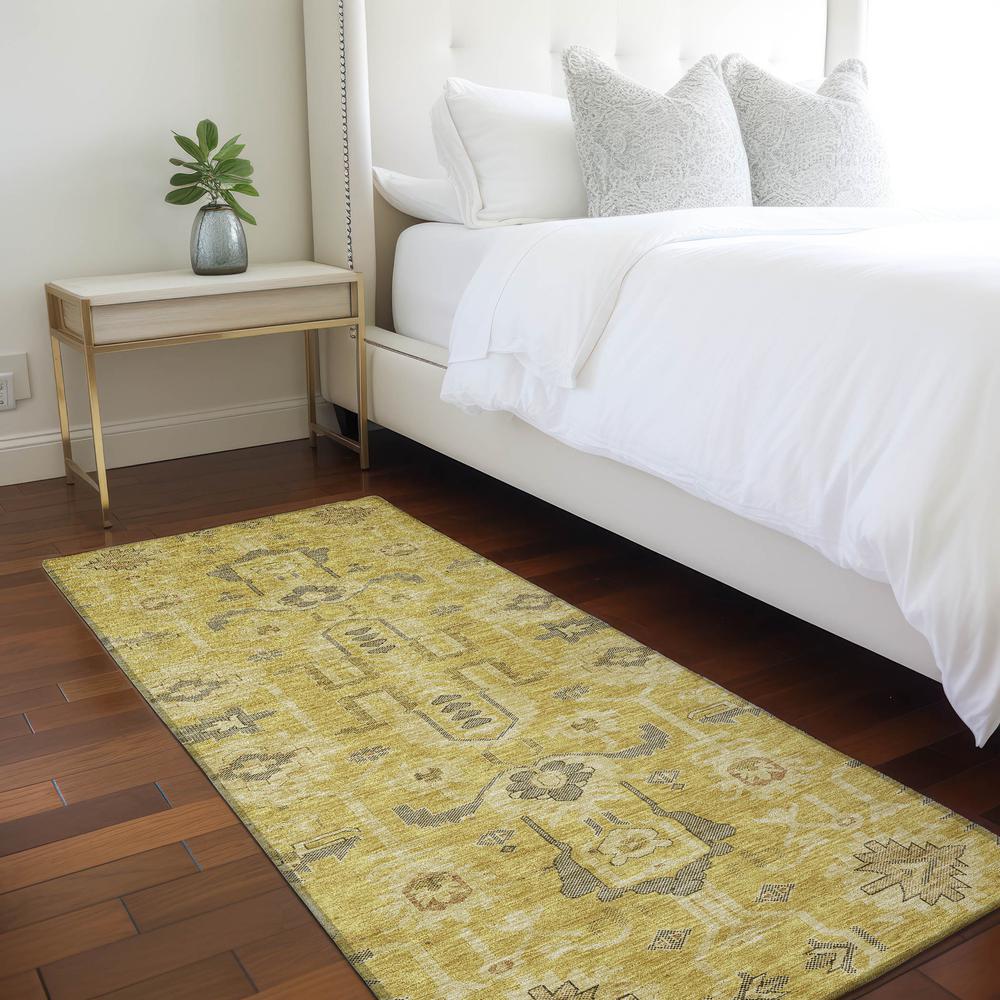 Chantille ACN697 Gold 2'3" x 7'6" Rug. Picture 6