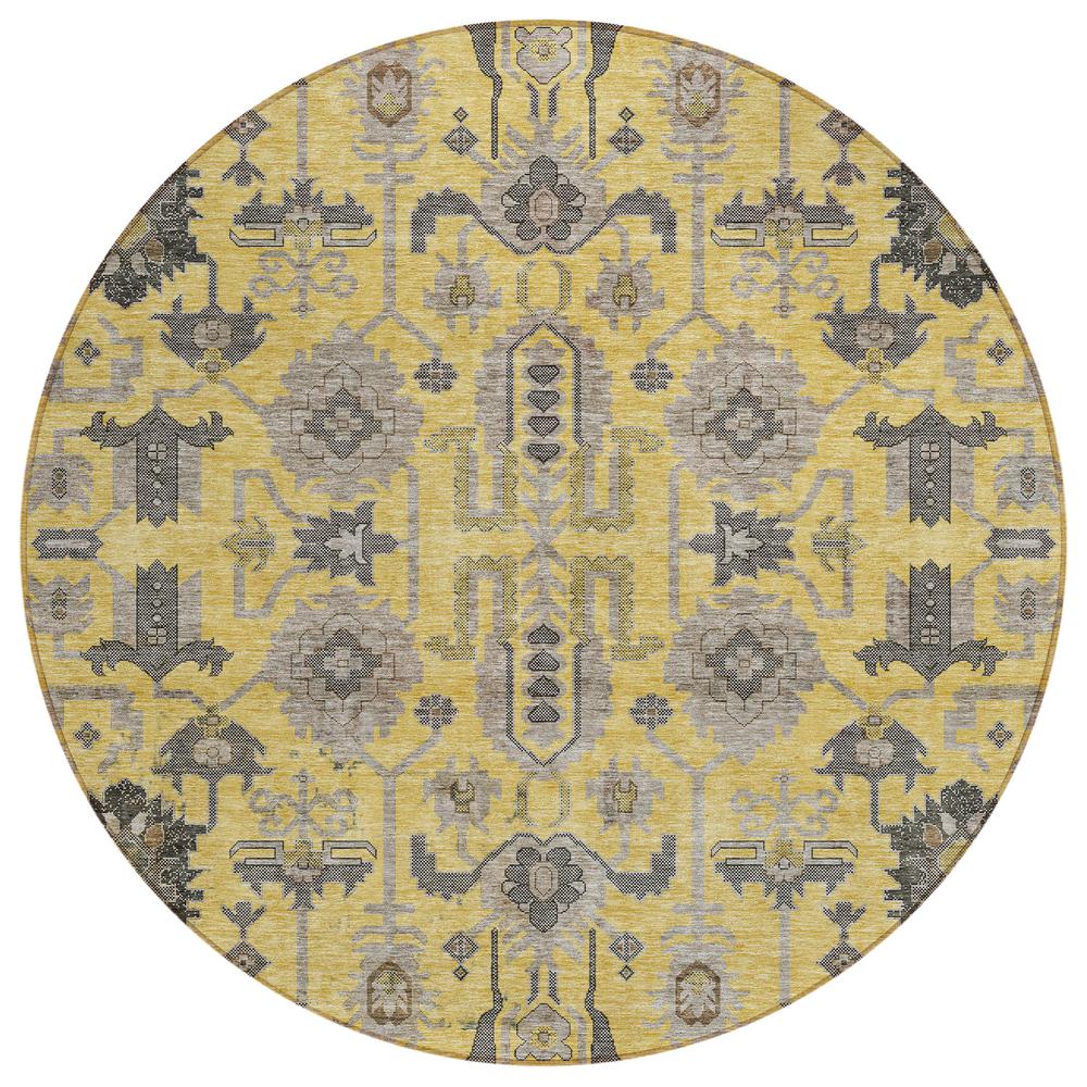 Chantille ACN697 Gold 8' x 8' Rug. Picture 1