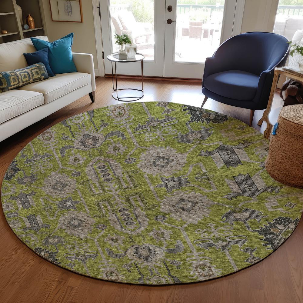 Chantille ACN697 Green 8' x 8' Rug. Picture 6