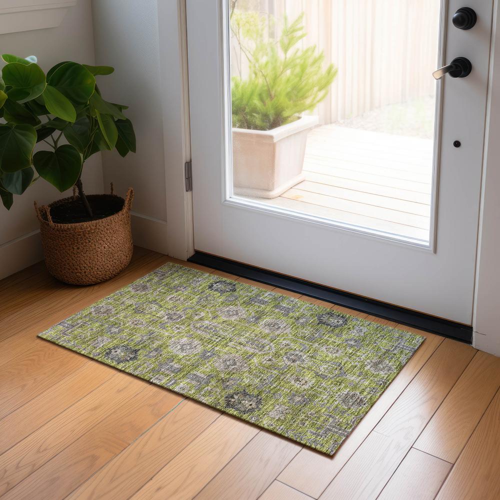 Chantille ACN697 Green 1'8" x 2'6" Rug. Picture 7