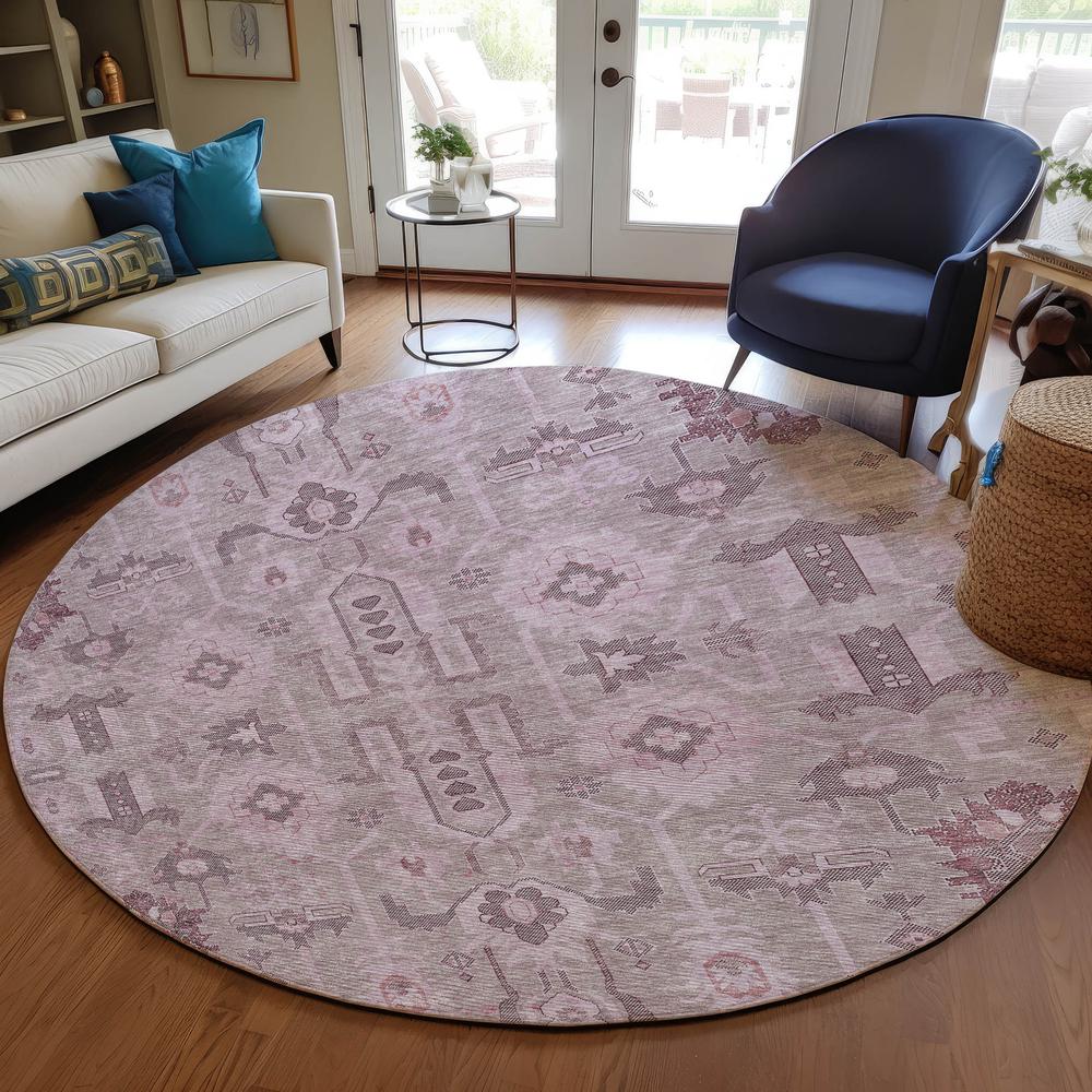 Chantille ACN697 Pink 8' x 8' Rug. Picture 6