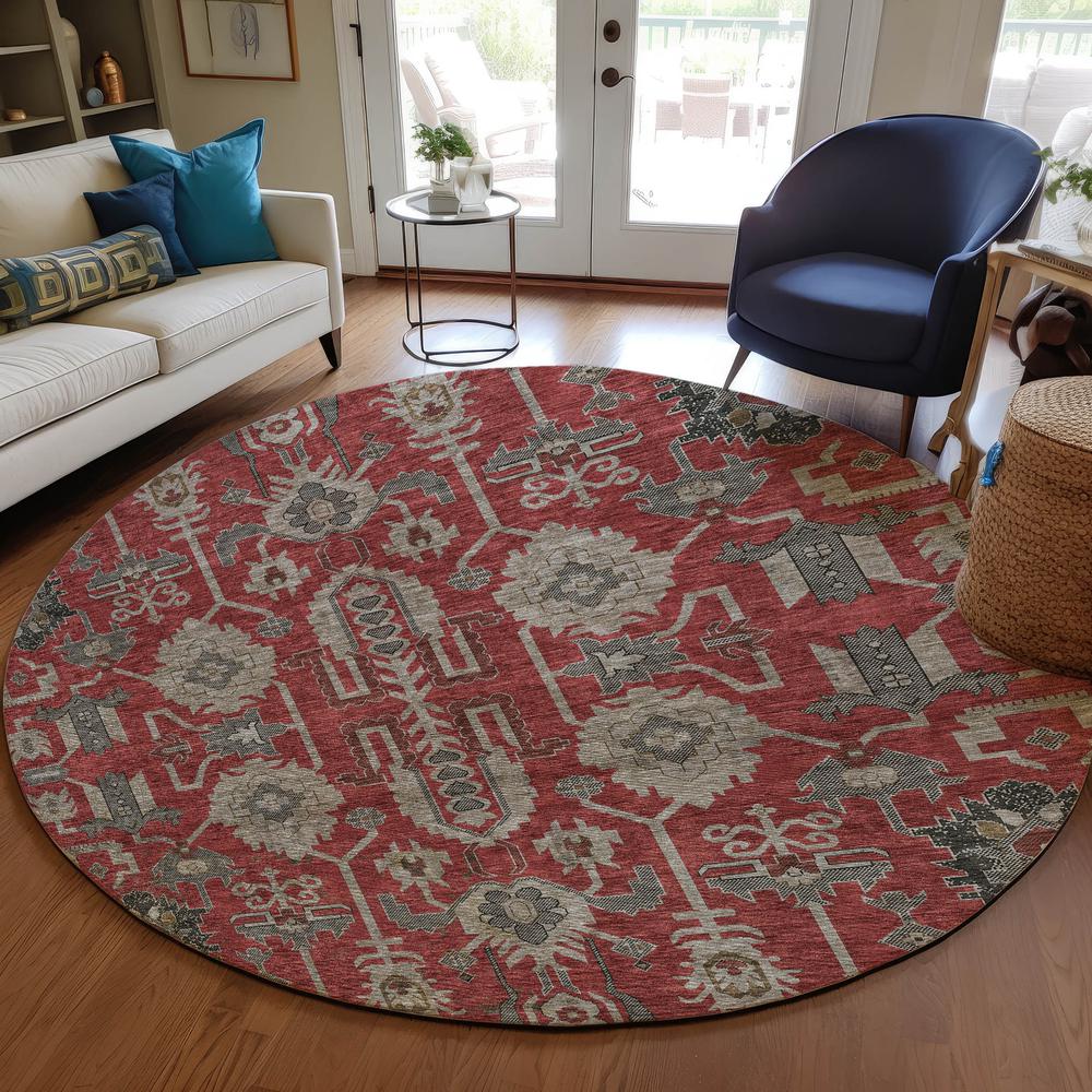 Chantille ACN697 Red 8' x 8' Rug. Picture 6