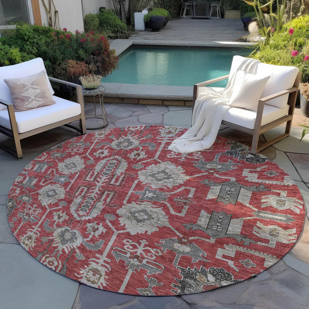 Chantille ACN697 Red 8' x 8' Rug. Picture 7