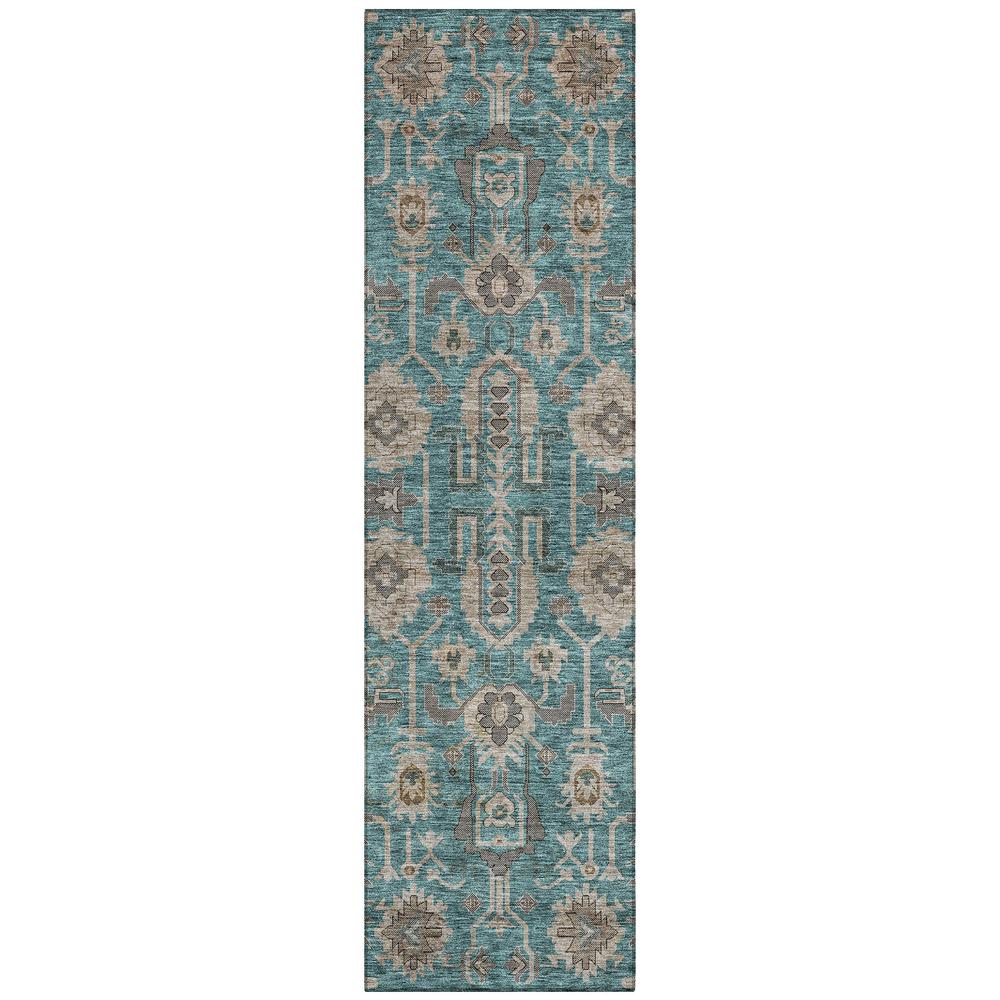 Chantille ACN697 Teal 2'3" x 7'6" Rug. Picture 1