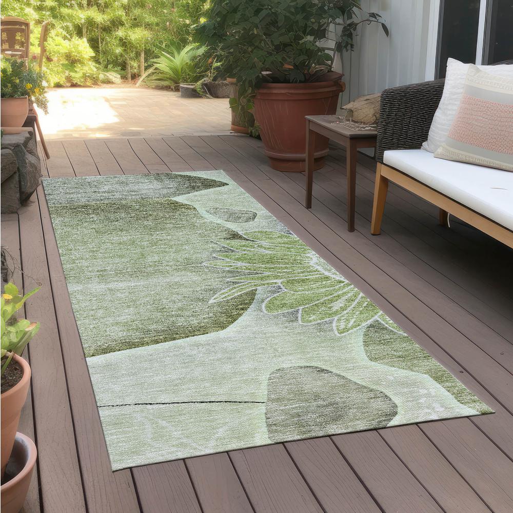Chantille ACN700 Green 2'3" x 7'6" Rug. Picture 7