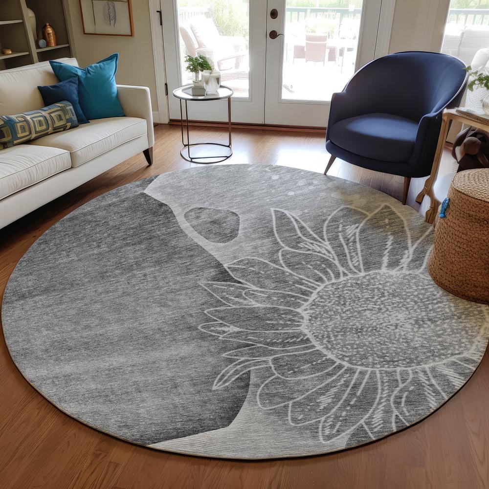 Chantille ACN700 Gray 8' x 8' Rug. Picture 6