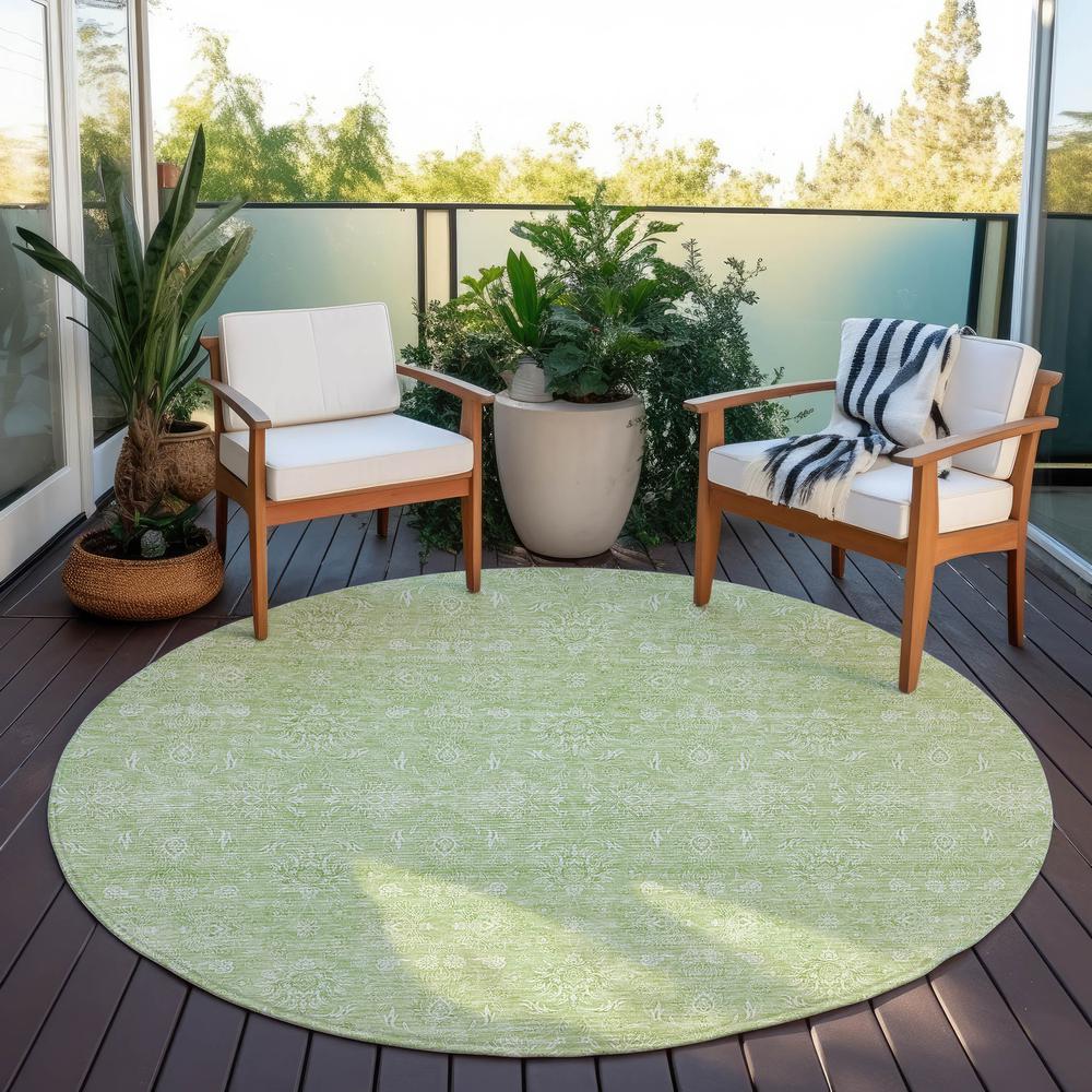 Chantille ACN703 Green 8' x 8' Rug. Picture 7