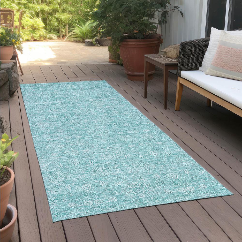 Chantille ACN703 Teal 2'3" x 7'6" Rug. Picture 7