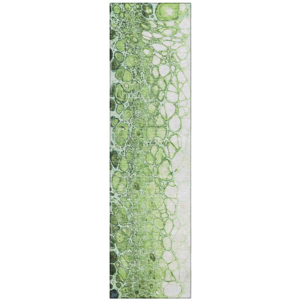 Chantille ACN707 Green 2'3" x 7'6" Rug. Picture 1