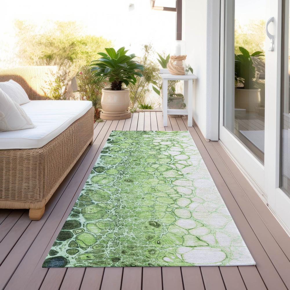 Chantille ACN707 Green 2'3" x 7'6" Rug. Picture 7