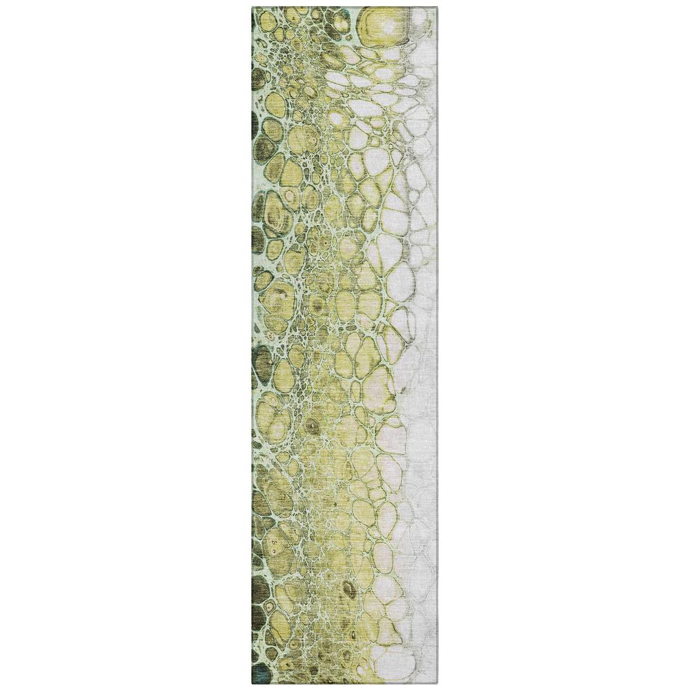 Chantille ACN707 Green 2'3" x 7'6" Rug. Picture 1