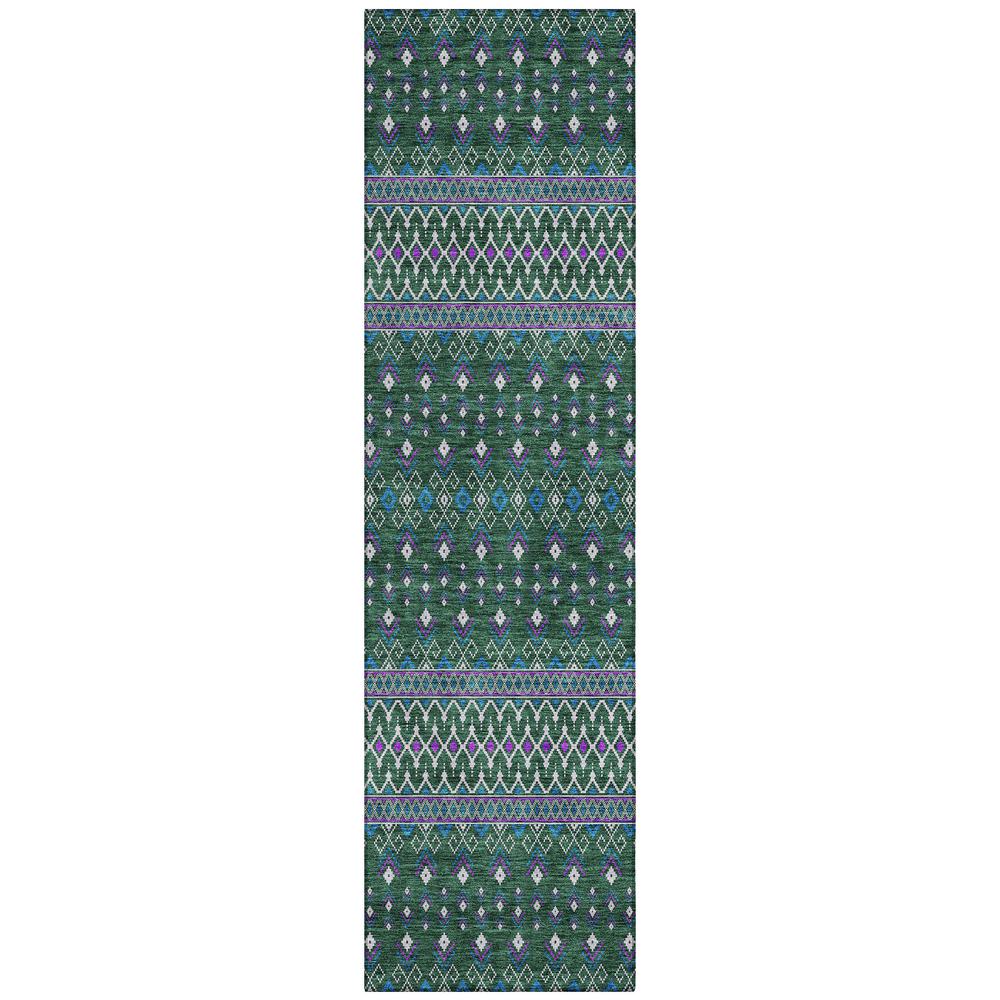 Chantille ACN708 Green 2'3" x 7'6" Rug. Picture 1