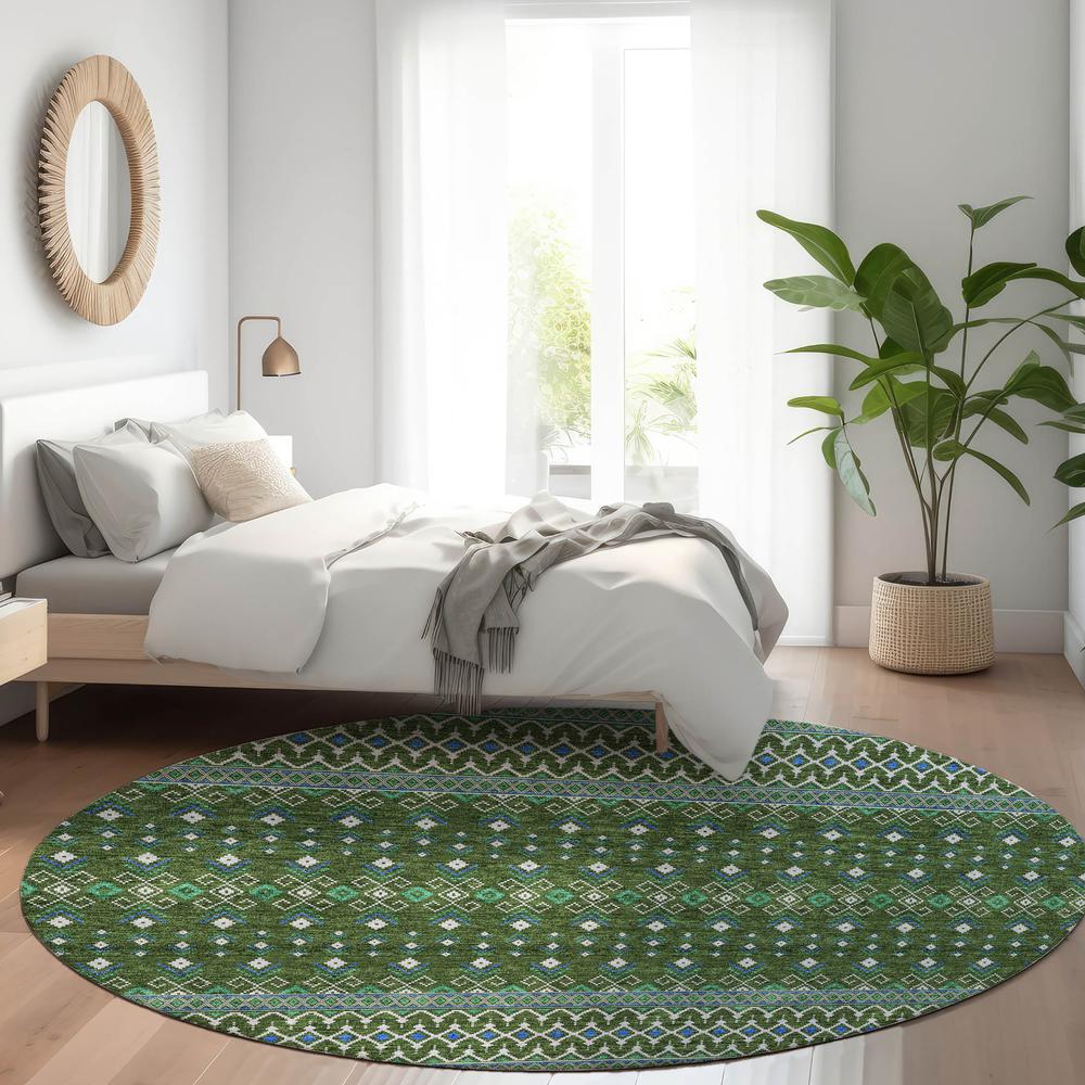Chantille ACN708 Green 8' x 8' Rug. Picture 6