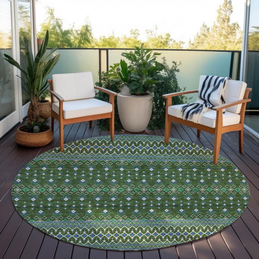 Chantille ACN708 Green 8' x 8' Rug. Picture 7