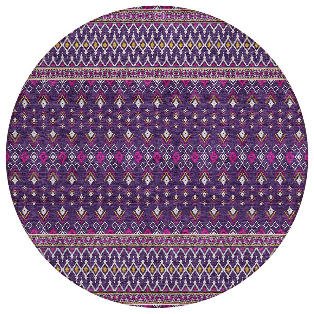 Chantille ACN708 Purple 8' x 8' Rug. Picture 1