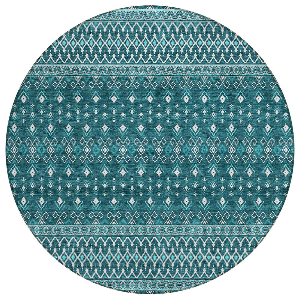 Chantille ACN708 Teal 8' x 8' Rug. Picture 1