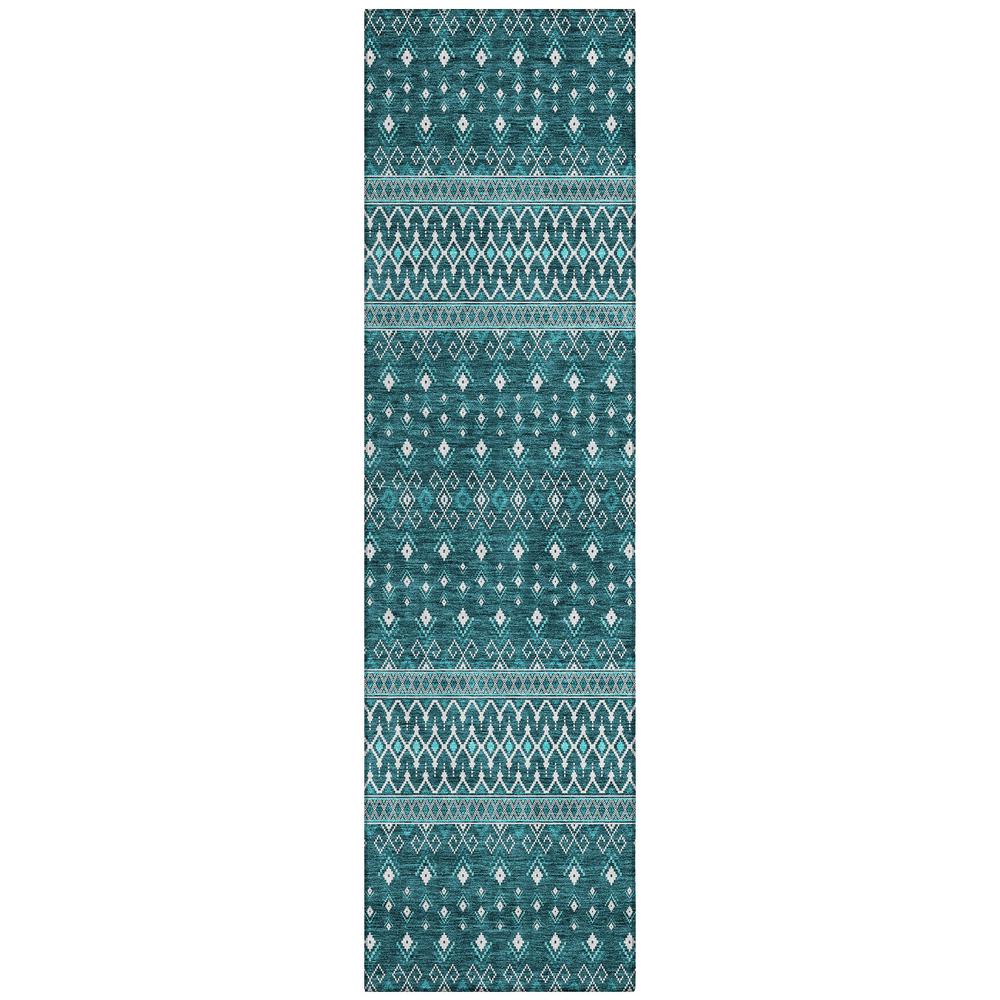 Chantille ACN708 Teal 2'3" x 7'6" Rug. Picture 1