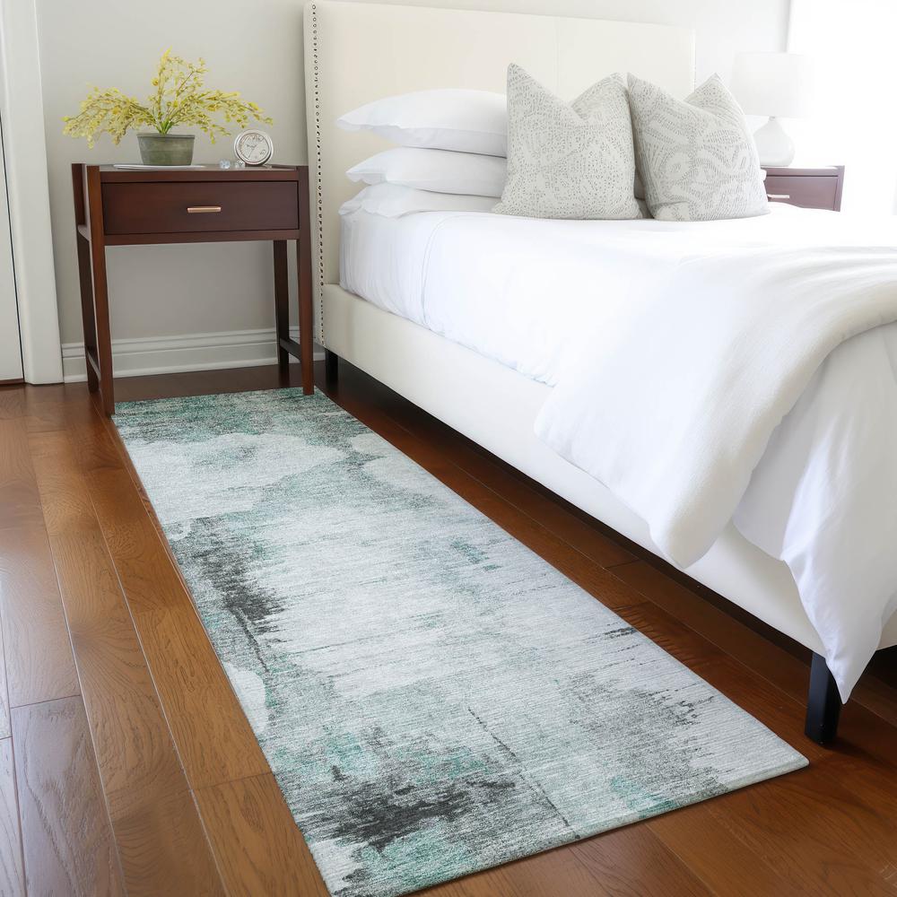 Chantille ACN710 Teal 2'3" x 7'6" Rug. Picture 6