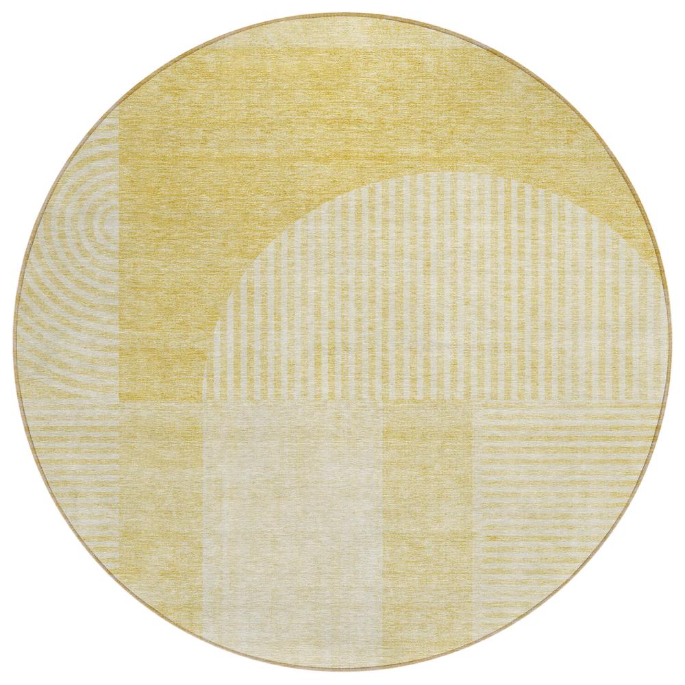 Chantille ACN711 Gold 8' x 8' Rug. Picture 1
