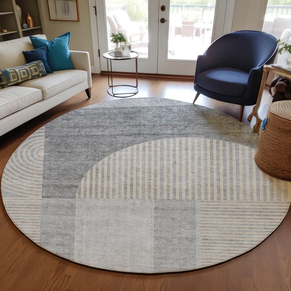 Chantille ACN711 Gray 8' x 8' Rug. Picture 6