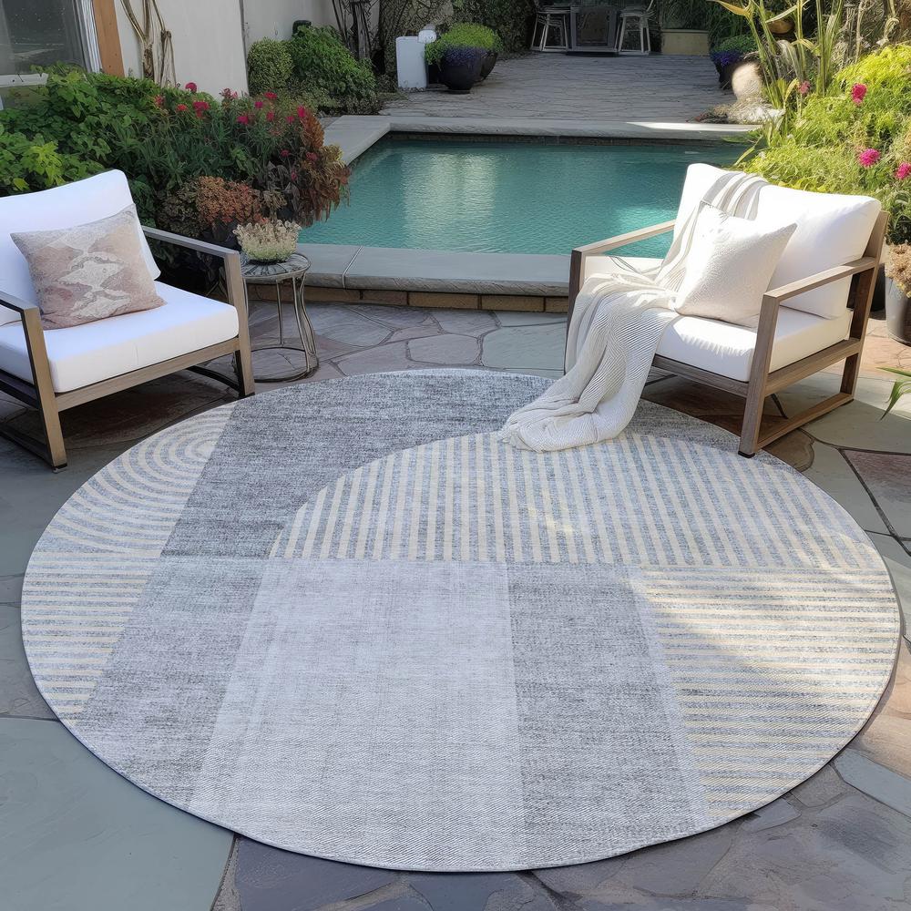 Chantille ACN711 Gray 8' x 8' Rug. Picture 7