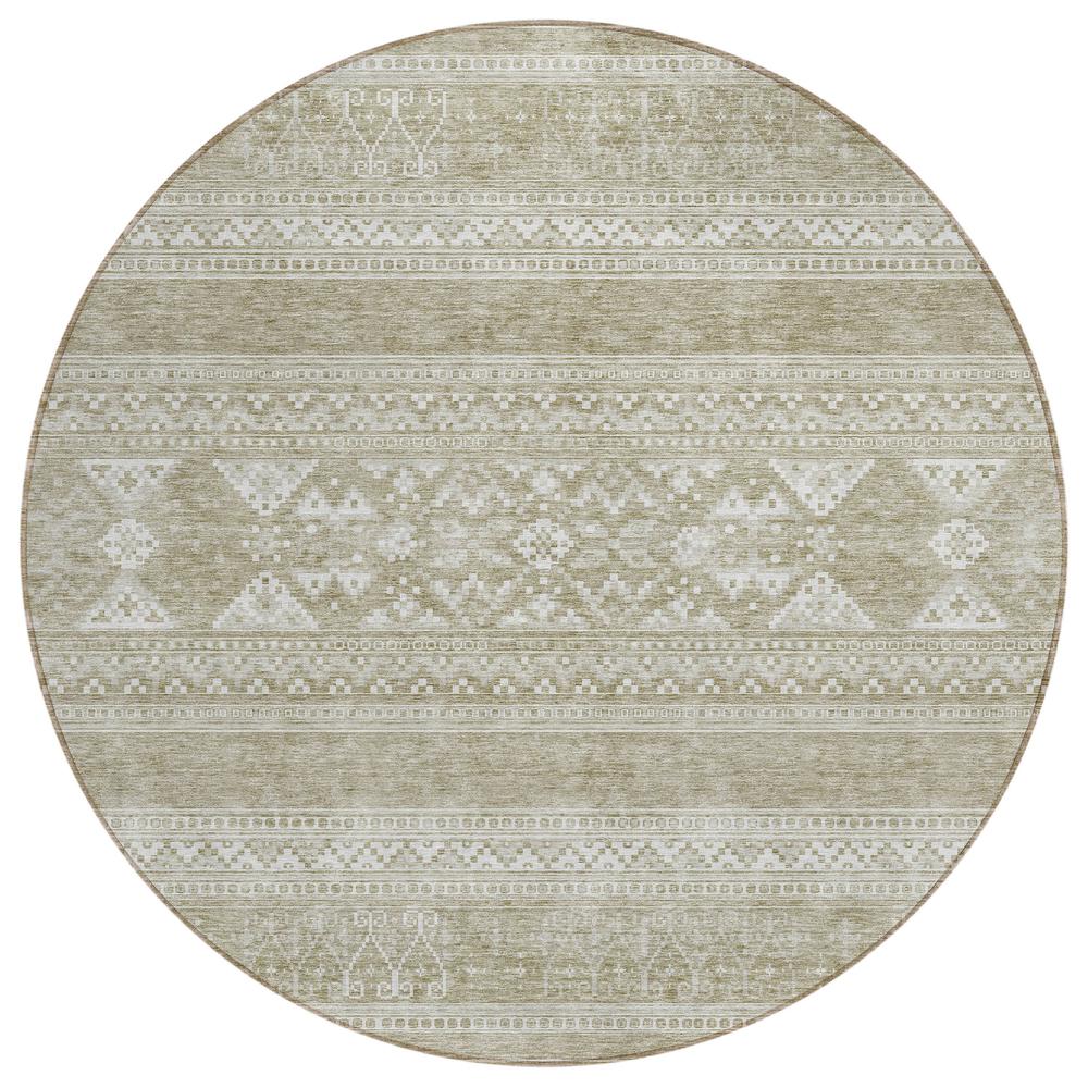 Chantille ACN714 Brown 8' x 8' Rug. Picture 1