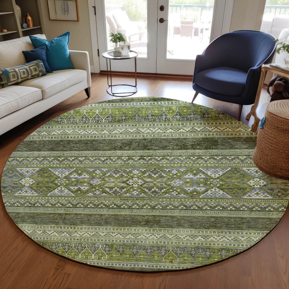 Chantille ACN714 Green 8' x 8' Rug. Picture 6