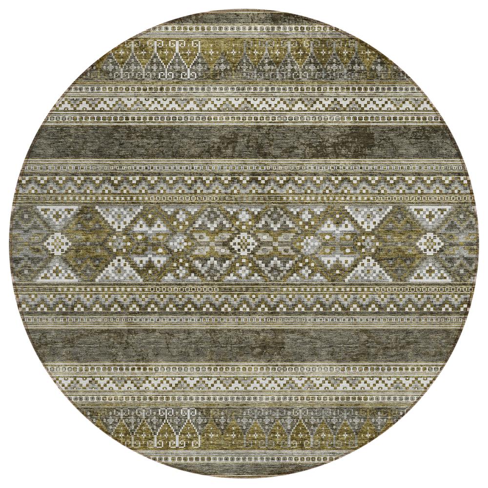 Chantille ACN714 Brown 8' x 8' Rug. Picture 1