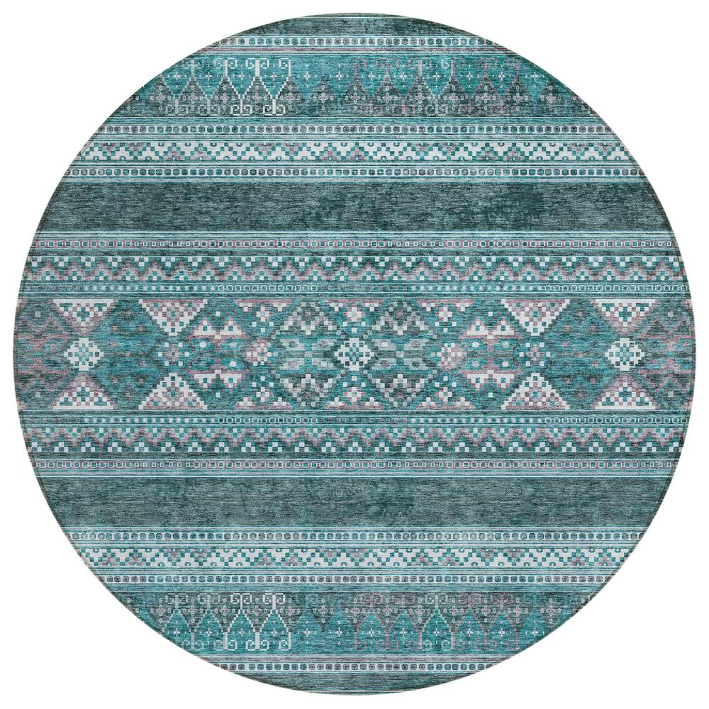 Chantille ACN714 Teal 8' x 8' Rug. Picture 1