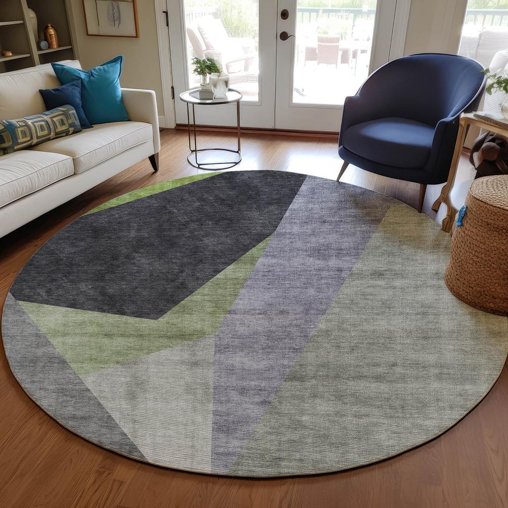 Chantille ACN716 Green 8' x 8' Rug. Picture 6
