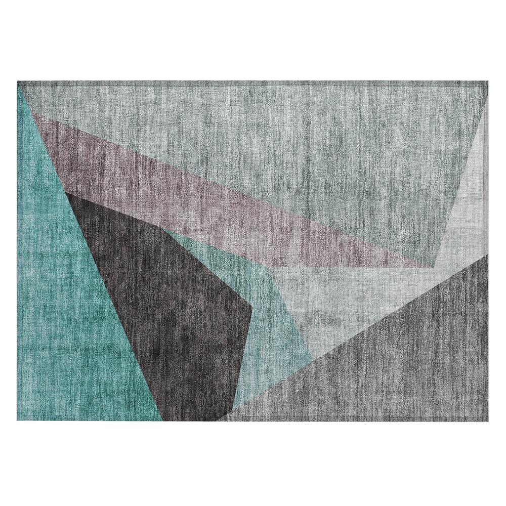 Chantille ACN716 Teal 1'8" x 2'6" Rug. Picture 1