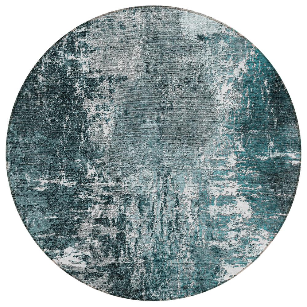 Chantille ACN718 Teal 8' x 8' Rug. Picture 1