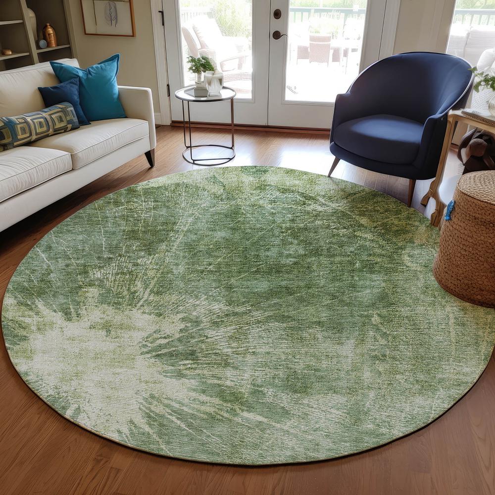 Chantille ACN719 Green 8' x 8' Rug. Picture 6
