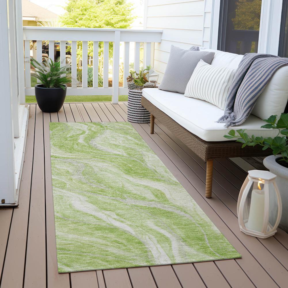 Chantille ACN720 Green 2'3" x 7'6" Rug. Picture 7