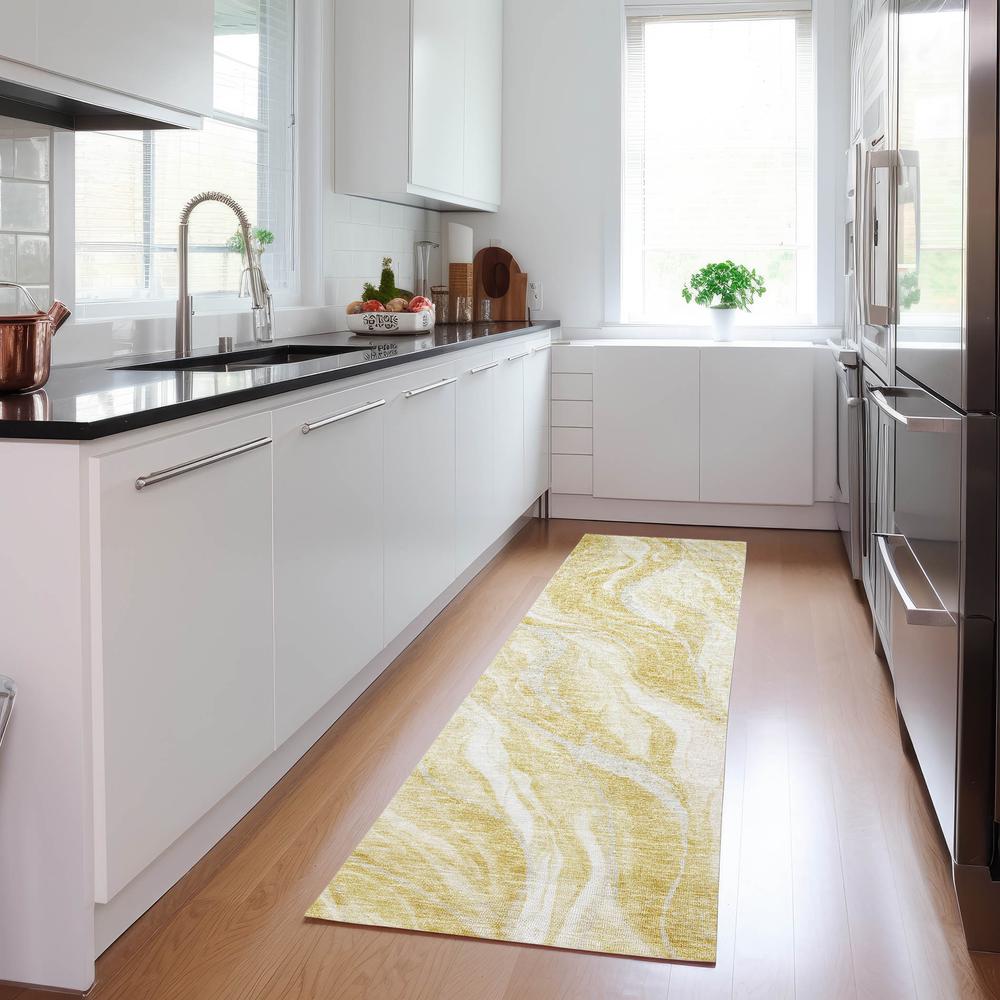Chantille ACN720 Gold 2'3" x 7'6" Rug. Picture 6