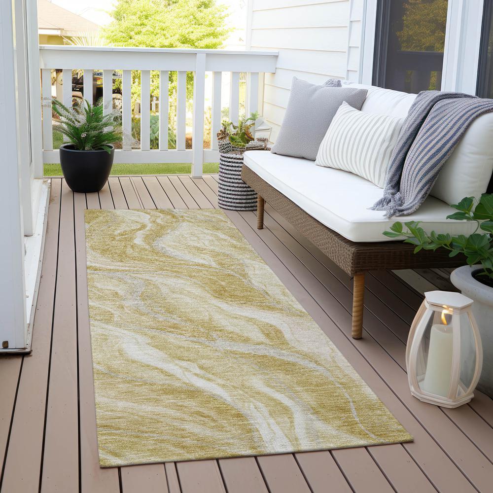 Chantille ACN720 Gold 2'3" x 7'6" Rug. Picture 7