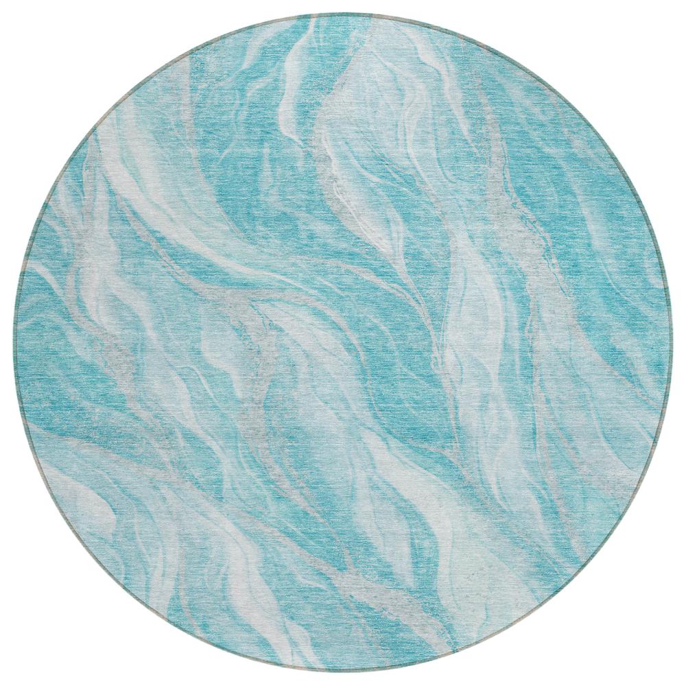 Chantille ACN720 Teal 8' x 8' Rug. Picture 1
