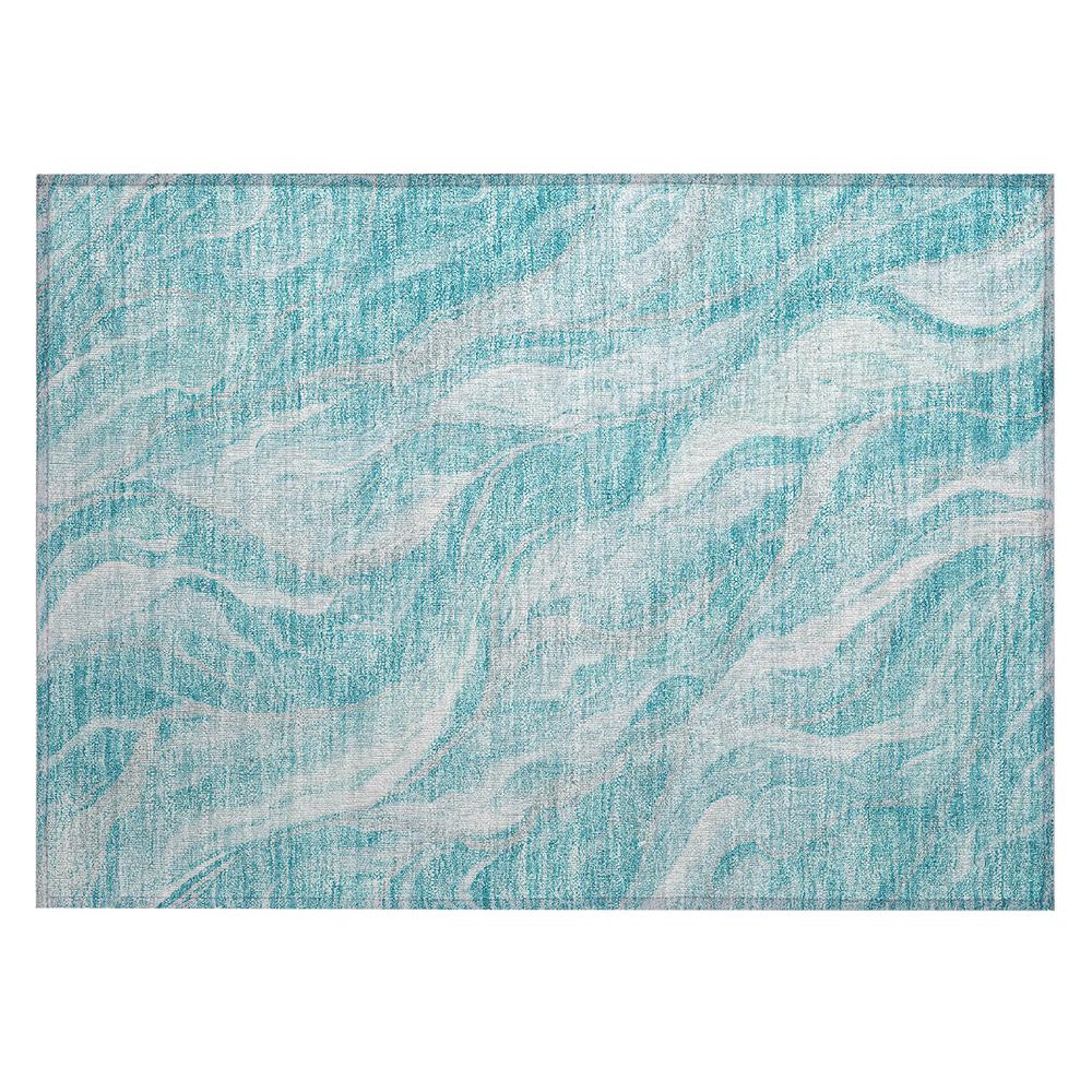 Chantille ACN720 Teal 1'8" x 2'6" Rug. Picture 1