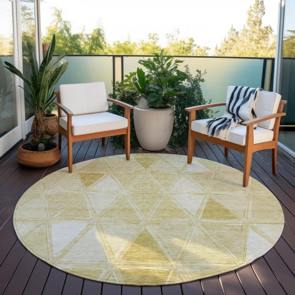 Chantille ACN722 Gold 8' x 8' Rug. Picture 7