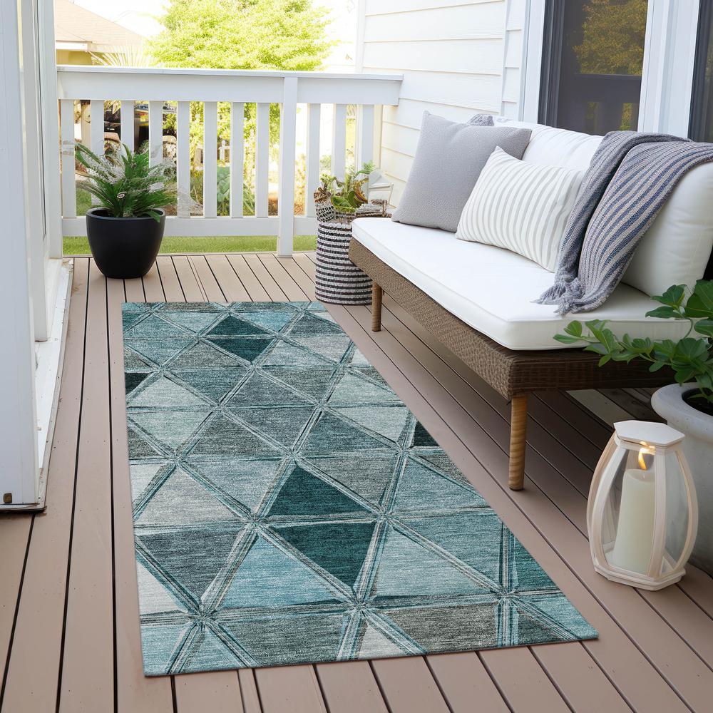 Chantille ACN722 Teal 2'3" x 7'6" Rug. Picture 7