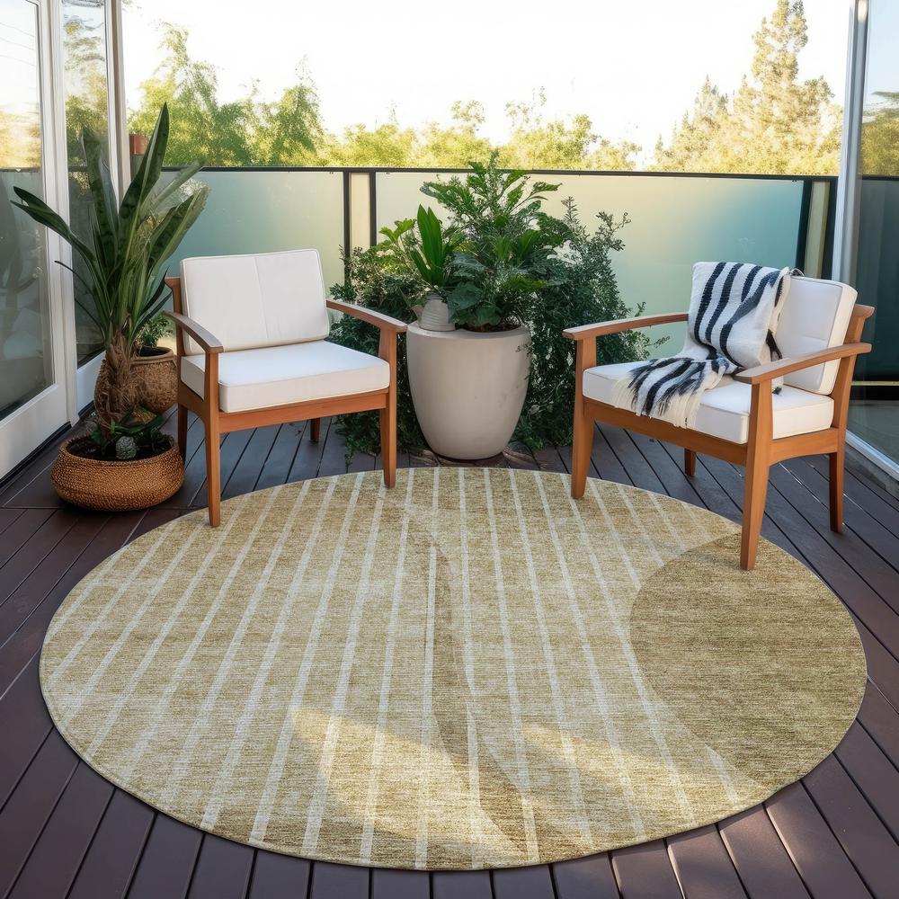 Chantille ACN723 Brown 8' x 8' Rug. Picture 7