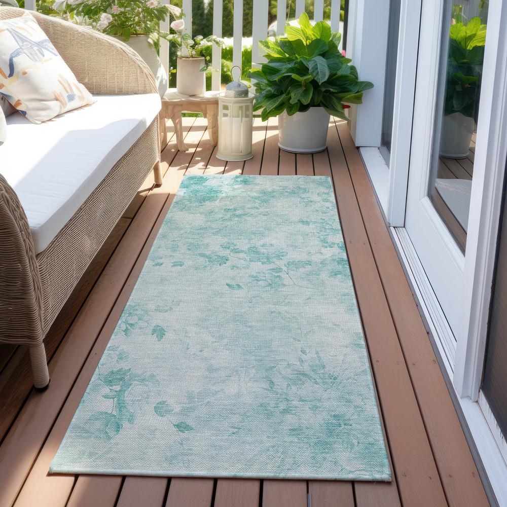 Chantille ACN724 Teal 2'3" x 7'6" Rug. Picture 7