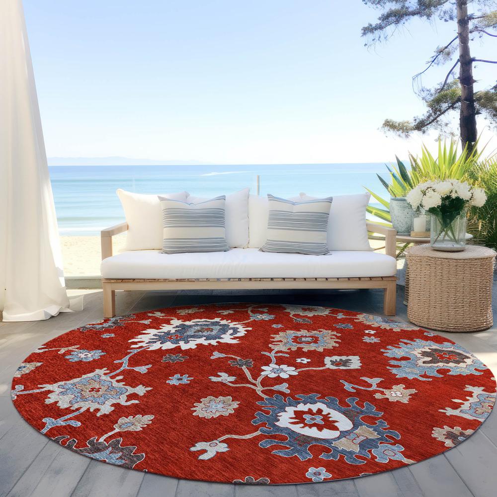 Chantille ACN753 Red 8' x 8' Rug. Picture 6